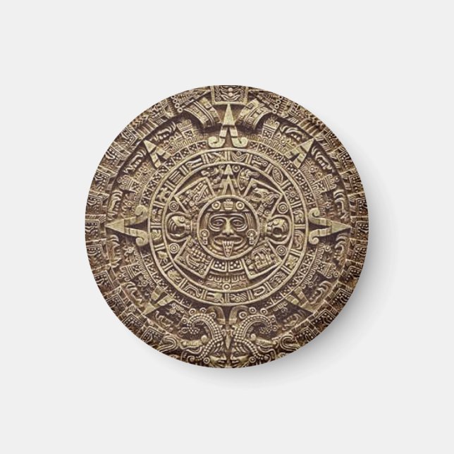 Imã Magnet de Calendário Mayan (Frente)