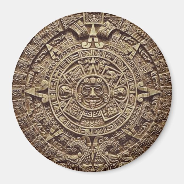 Imã Magnet de Calendário Mayan (Frente)