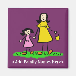 Imã Magnet de Caracteres Personalizados da Família M