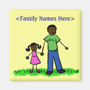 Imã Magnet de Caracteres Personalizados da Família Pa