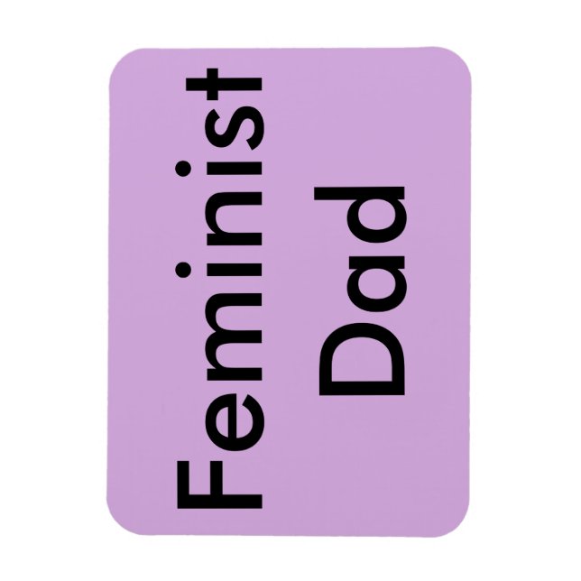 Ímã Magnet de Carro Pai Feminista (Vertical)