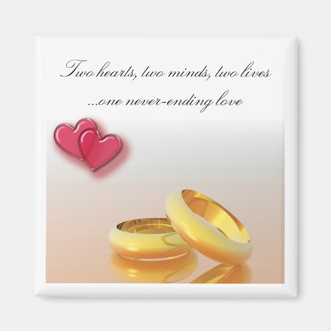 Imã Magnet De Casamento (Frente)