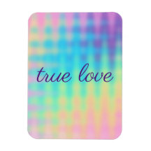 Magnet de Casamento do Pastel Rainbow