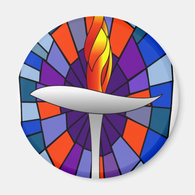 Imã Magnet de Chalice do Templo de Unidade (Frente)