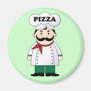 Imã Magnet De Chef De Pizza Italiana