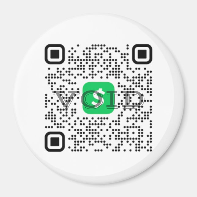 Imã Magnet de Código QR de Aplicativo de Caixa Persona (Frente)