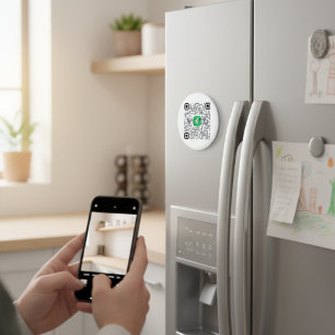 Imã Magnet de Código QR de Aplicativo de Caixa Persona