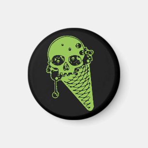 Imã Magnet de Cone Sorvete Venenoso Verde