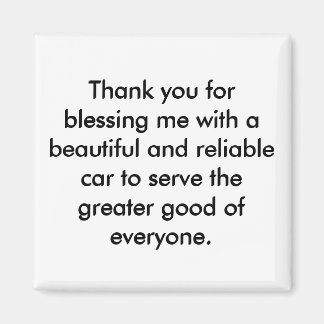 Imã Magnet de Confirmação Positivo - Declaração de Gra