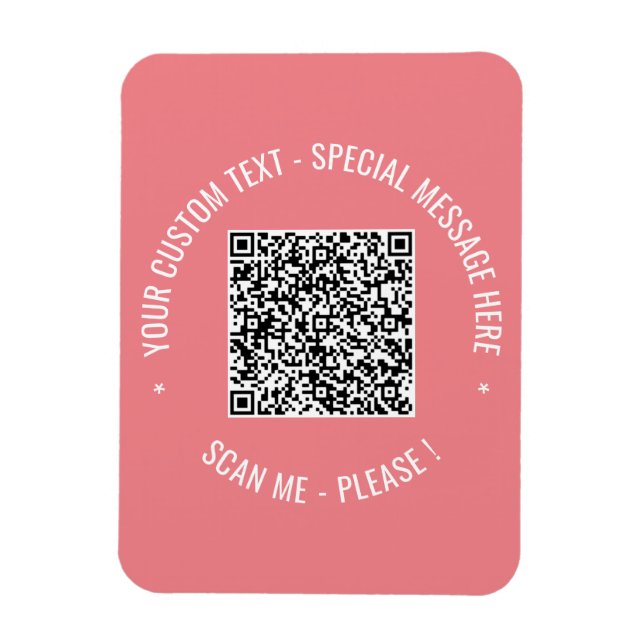 Ímã  Magnet de Cores de Texto Personalizadas de Inform (Vertical)