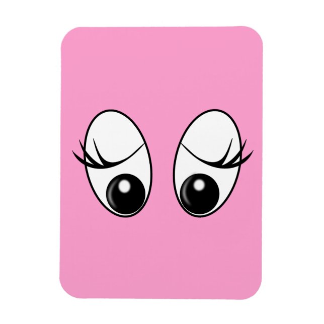 Ímã Magnet de Cores Personalizadas de Olhos Curiosos (Vertical)