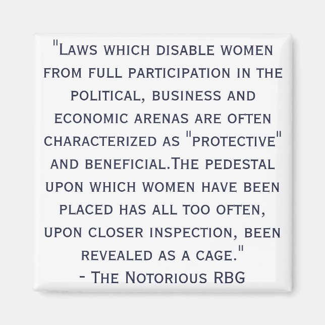 Imã Magnet de cotação RBG notório (Frente)