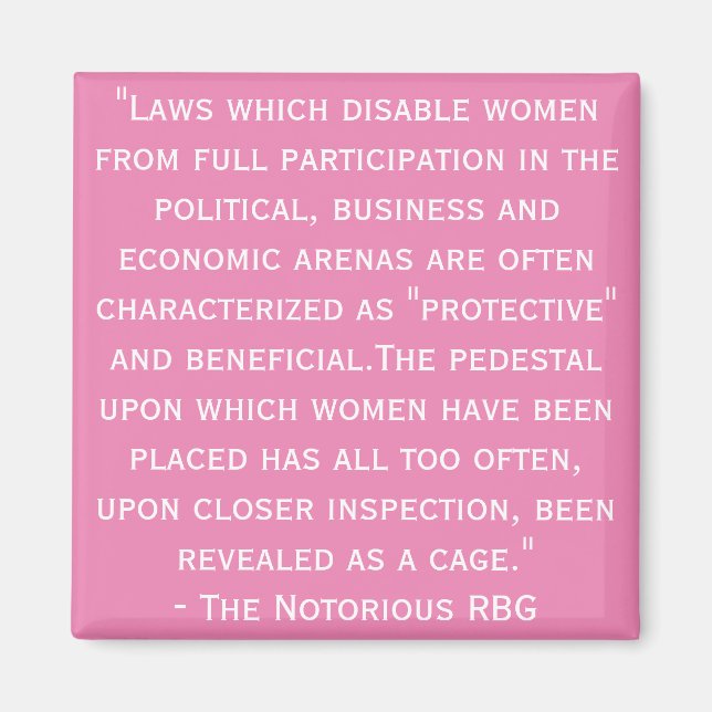 Imã Magnet de cotação RBG notório (Frente)