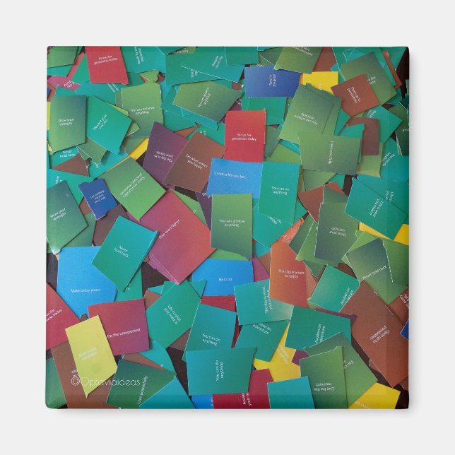 Imã Magnet de cotações Inspiradoras (Frente)