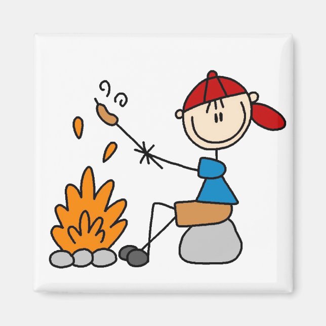 Imã Magnet de cozinhar Hot Dogs Campire (Frente)