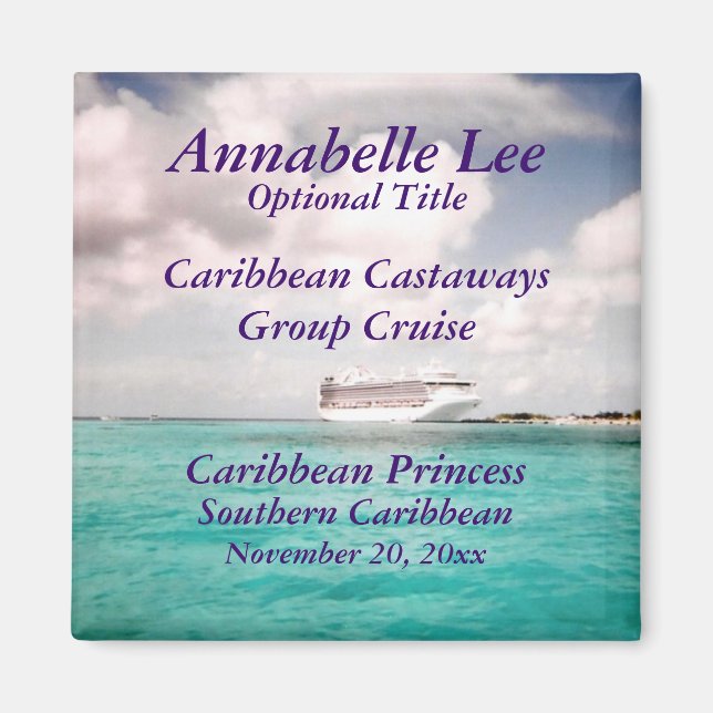 Imã Magnet De Cruzeiro Do Grupo Personalizado De Porta (Frente)