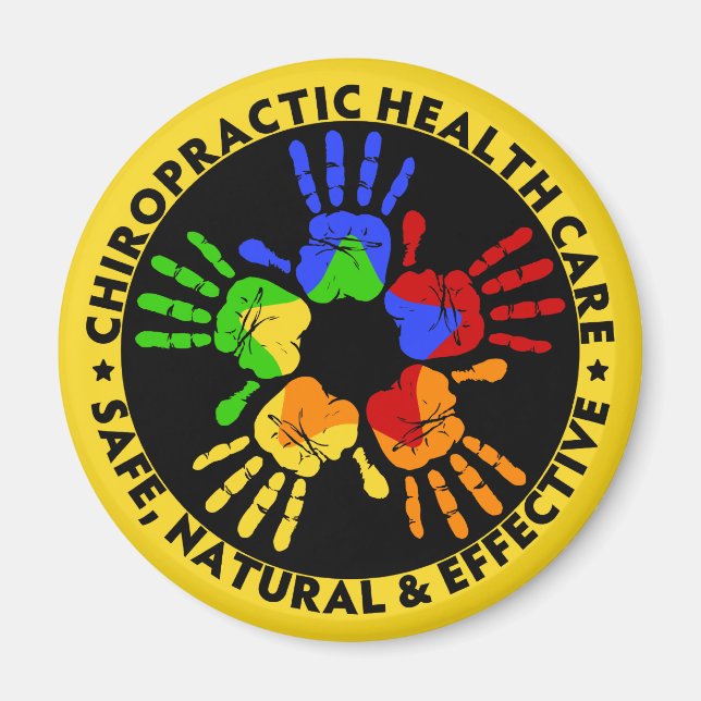 Imã Magnet de Cuidados de Saúde Chiro (Frente)