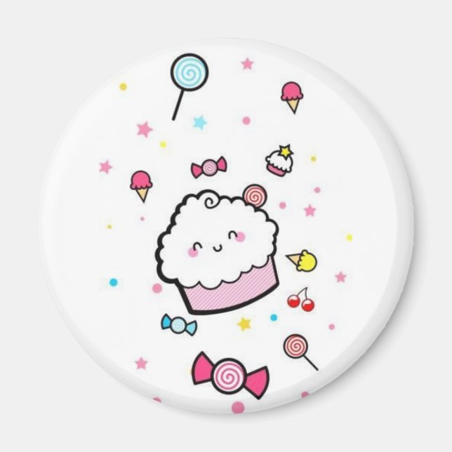 Imã Magnet de Cupcakes (Frente)