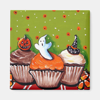 Imã Magnet de Cupcakes de Halloween