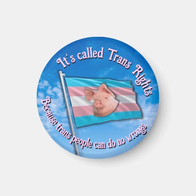 Imã Magnet de Direitos Trans (Frente)