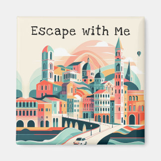 Imã Magnet de Dreamscape Journey Wanderlust Whimsical