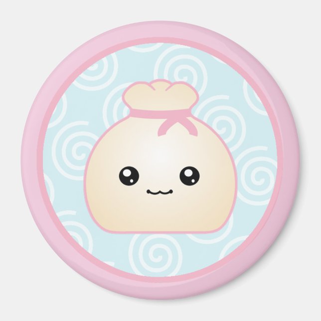 Imã Magnet de Dumpling Kawaii (Frente)