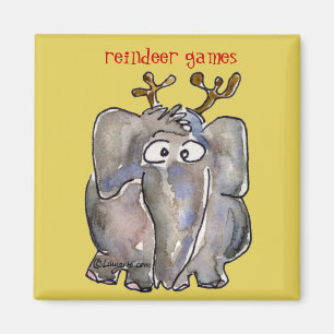 Imã Magnet de Elefante de Cartoon
