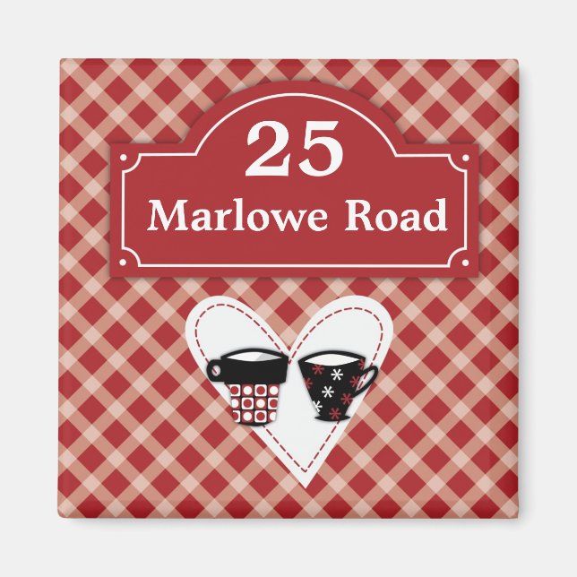 IMÃ MAGNET DE ENDEREÇO DOMÉSTICO (Frente)