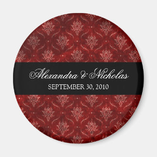 Imã Magnet De Favor De Casamento De Veludo Vermelho Es