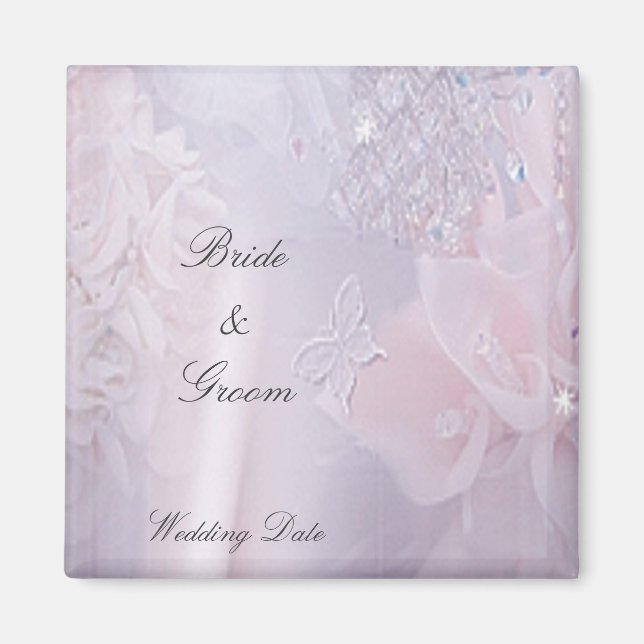 Imã Magnet de Favor de Casamento Suave (Frente)