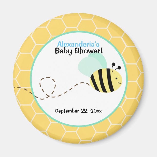 Imã Magnet de Favor Personalizado de Bumble Bee (Frente)