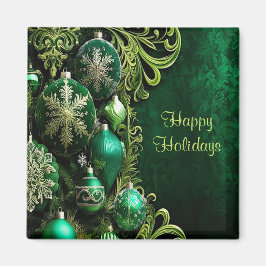 Imã Magnet de Férias decorativas verdes