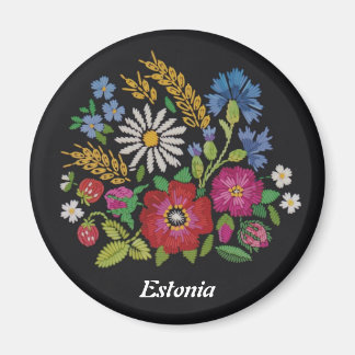 Imã Magnet de Flores Selvagens Estoniano
