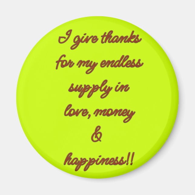 Imã Magnet de fornecimento sem fim (Frente)