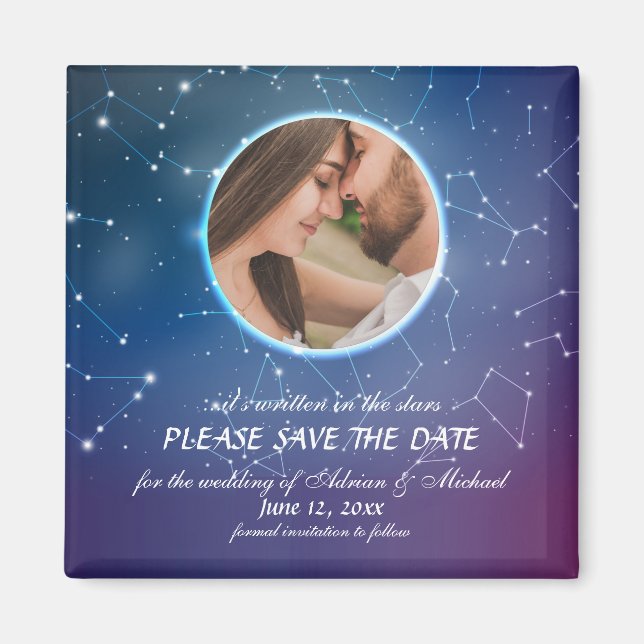 Imã Magnet de Foto de Constelação (Frente)