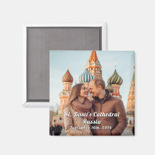 Imã Magnet de Foto Personalizada Rússia Viagem
