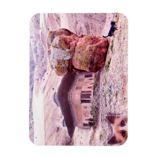 Ímã Magnet de Fotografia de Colagem Funny abstrato 3"x (Vertical)