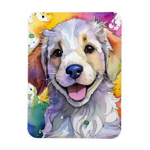 Ímã Magnet De Fotografia Do ouro Retriever Puppy