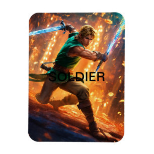 Ímã Magnet de Fotografia do Soldier Personalizado: Fle