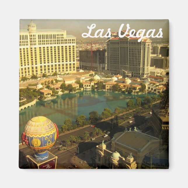Imã Magnet de Fotografias Boulevard de Las Vegas (Frente)