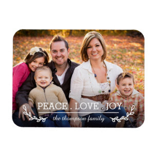 Ímã Magnet de Fotografias da Família Love & Joy