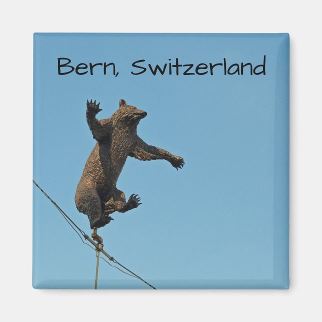 Imã Magnet de Fotografias do Bern Bear (Frente)