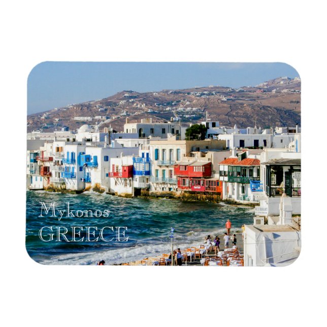 Ímã Magnet de Fotografias do Mykonos (Horizontal)