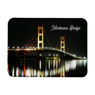 Ímã Magnet de Fotografias Flexível da Ponte Mackinaw