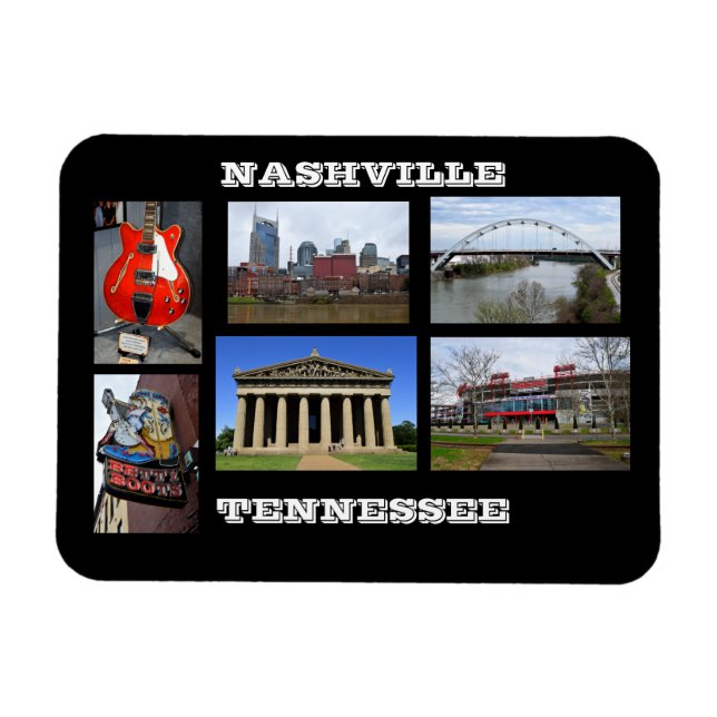 Ímã Magnet de Fotografias Flexível do Tennessee em Nas (Horizontal)