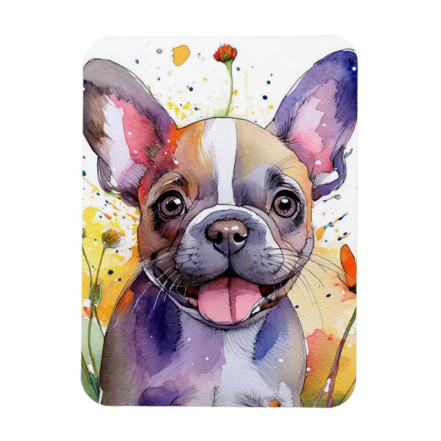Ímã Magnet de Fotografias para Bulldog Francês (Vertical)
