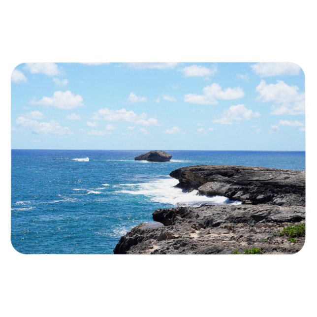 Ímã Magnet de Fotografias para Vista Costeira do Havaí (Horizontal)