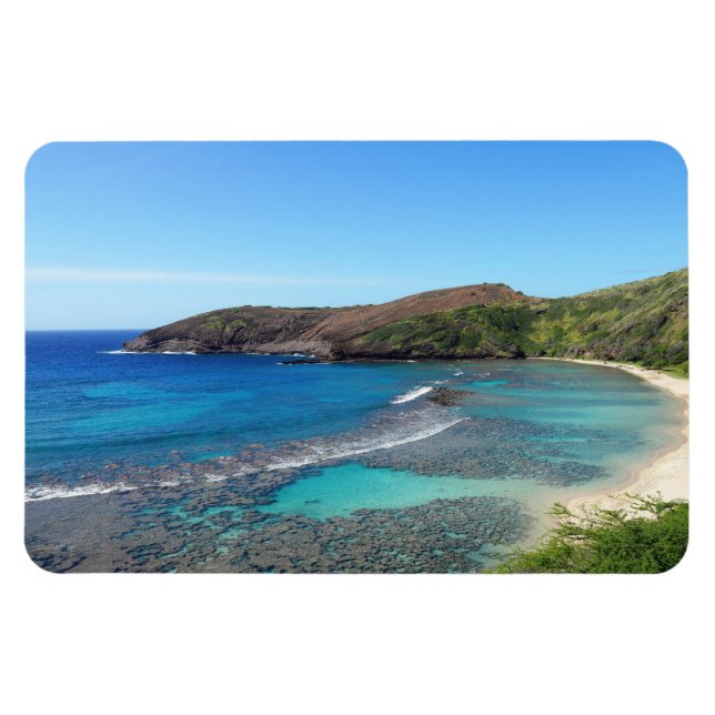 Ímã Magnet de Fotografias para Vista Costeira do Havaí (Horizontal)