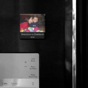 Imã Magnet de Fotografias Personalizado   Ano do nome