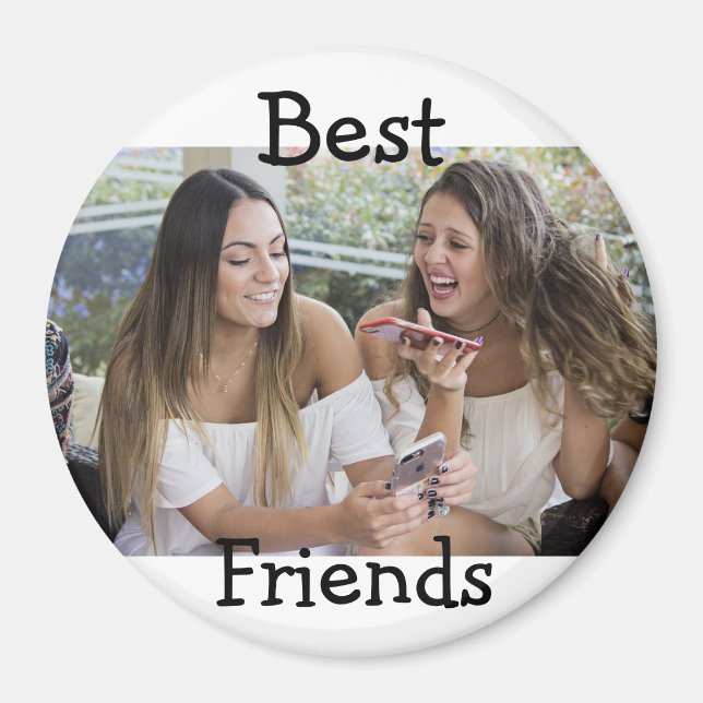 Imã Magnet de Fotografias Personalizado dos Melhores A (Frente)